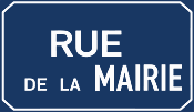 Plaque de rue en 450x250