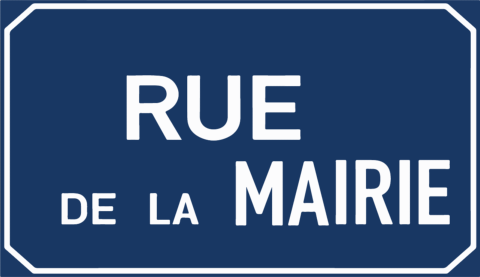 Plaque de rue en 450x250