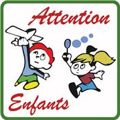 Panneau "Sécurité enfants" modèle 1 en 500x500 classe 1