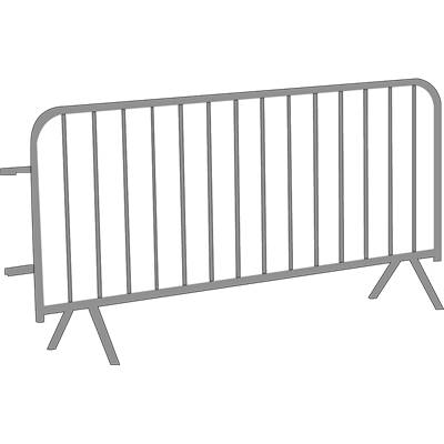 Barrière de manifestation 19 barreaux : largeur 2,50m / hauteur 1,10m